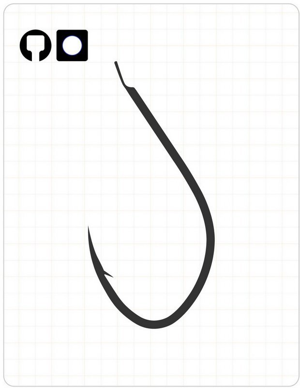 Fudo 3601 Koaji Round Black Nikel İğne 14