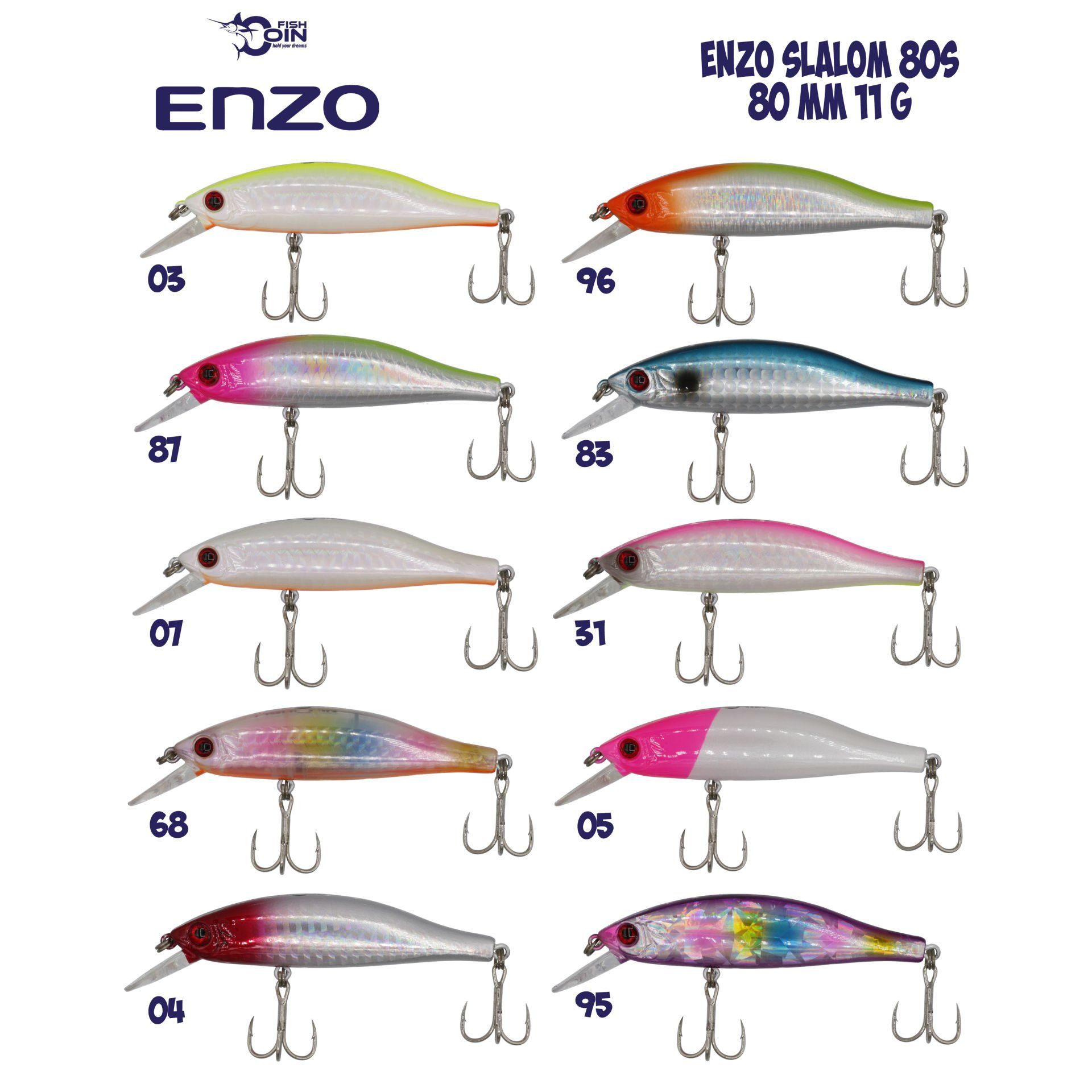 Fishcoin Enzo Slalom 80 S 11 gr Suni Yem