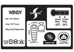 Savage YS525 Uyku Tulumu -25 Derece