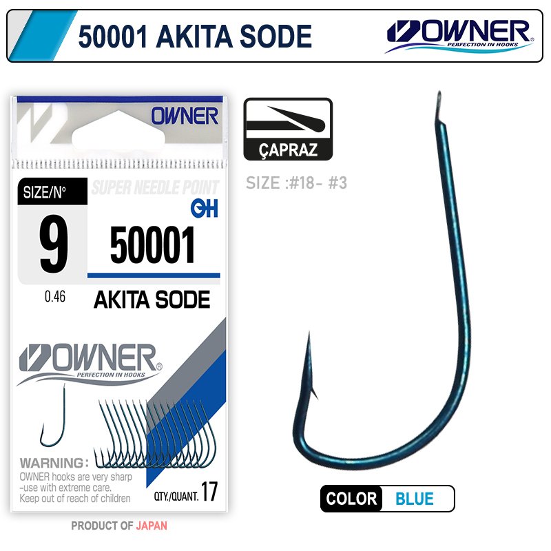 Owner 50001 Akita Sode Blue Olta İğnesi
