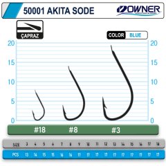 Owner 50001 Akita Sode Blue Olta İğnesi