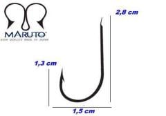 Maruto 5505 Siyah Nikel İğne No:2/0 İğne 20 Adet