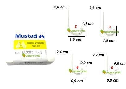 Mustad 1523 D İğne