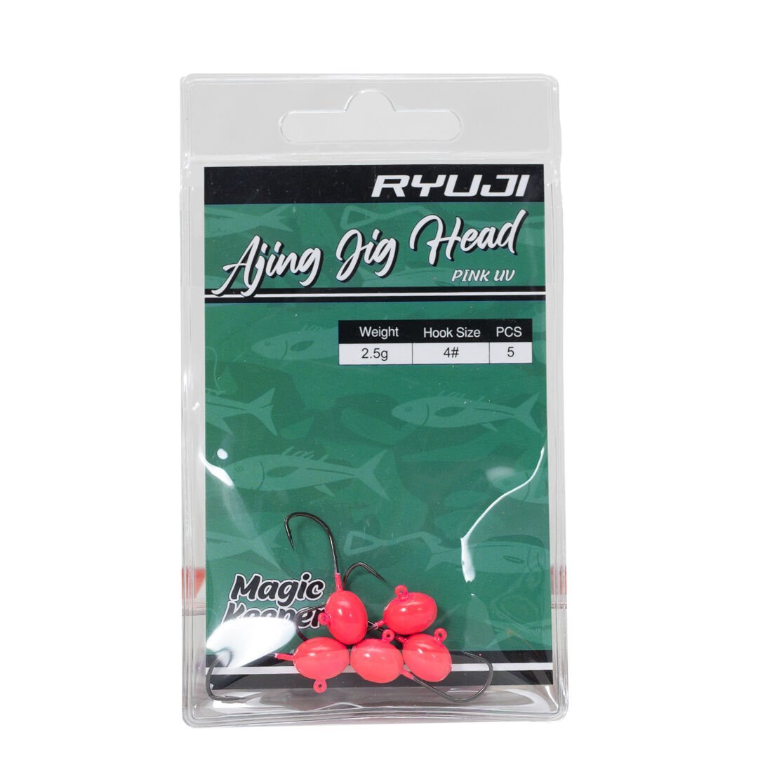 Ryuji Ajing Jig Head Pink Glow