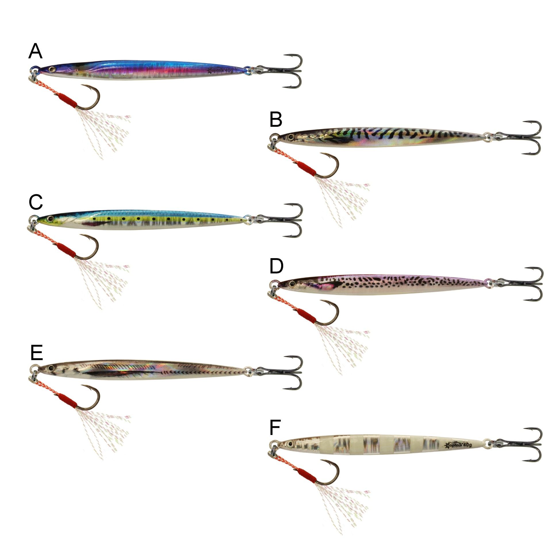 Captain 3665 Cazador Slim 40 gr UV Metal Jig