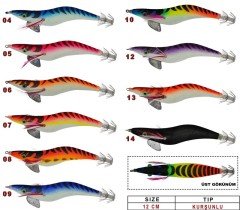 Willy Crazy 12 cm 3,5 Kalamar Zokası