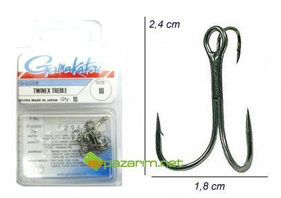 Gamakatsu Treble Twinnex 4 no İğne