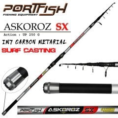 Portfish Askoroz SX Surf Carbon Kamışı UP - 250 gr 420 CM