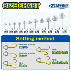 Owner 12343 JH-70 Wangan Pro Jig Head