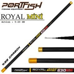 Portfish Mini Royal Carbon Göl Kamışı 720 cm 5-20 gr