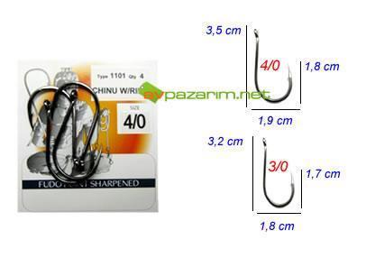 Fudo İğne1101 Chinu W/Ring Siyah Nikel