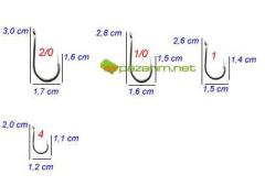 Fudo İğne1101 Chinu W/Ring Siyah Nikel