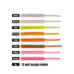 Effe Baby Worm 5,2 cm Lrf Silikon 12 Pcs