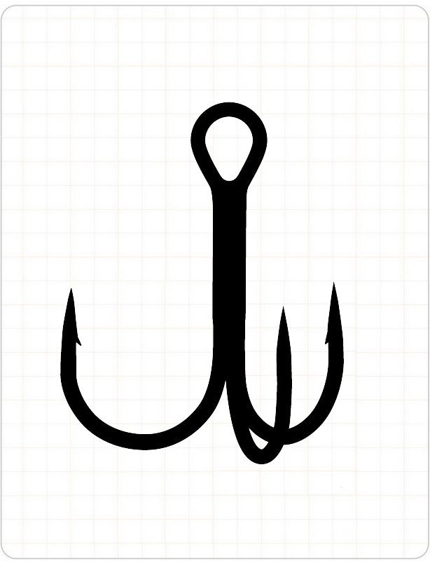 Fudo 2211 Treble RT Üçlü Black Nikel İğne 2