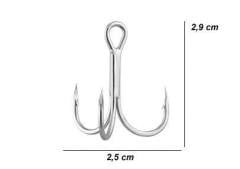 Daiwa Hamecon Nikel Üçlü İğne No:2