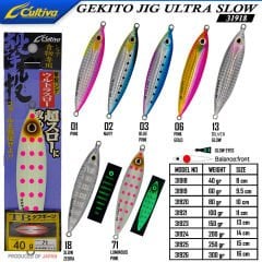 Cultiva 31918 Gekito Jig Ultra Slow 40g 8.0cm