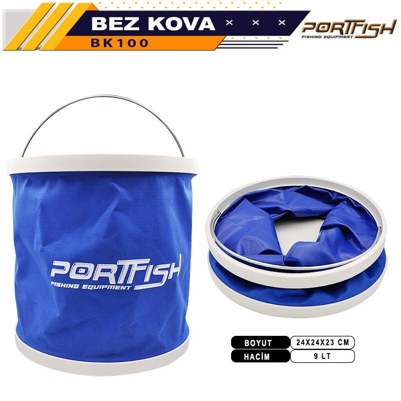 Portfish Su Geçirmez Bez Kova