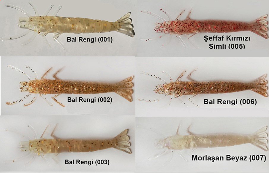 Kaminari Silikon Parçalı Karides İğnesiz