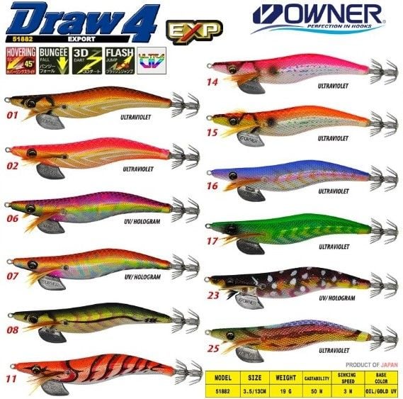 Owner Draw4 Squid 3,5 Kalamar Zokası