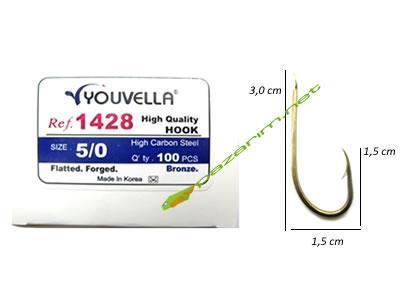 Youvella 1428 Kalın Bronz İğne No:3/0