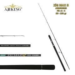Ajiking Zigmax S 602Ms 180 cm Pe2-4 Slow Jig Kamış