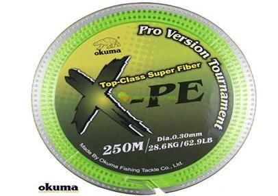 Okuma X-PE 8 Örgü 0,10 mm 250 mt İp Misina