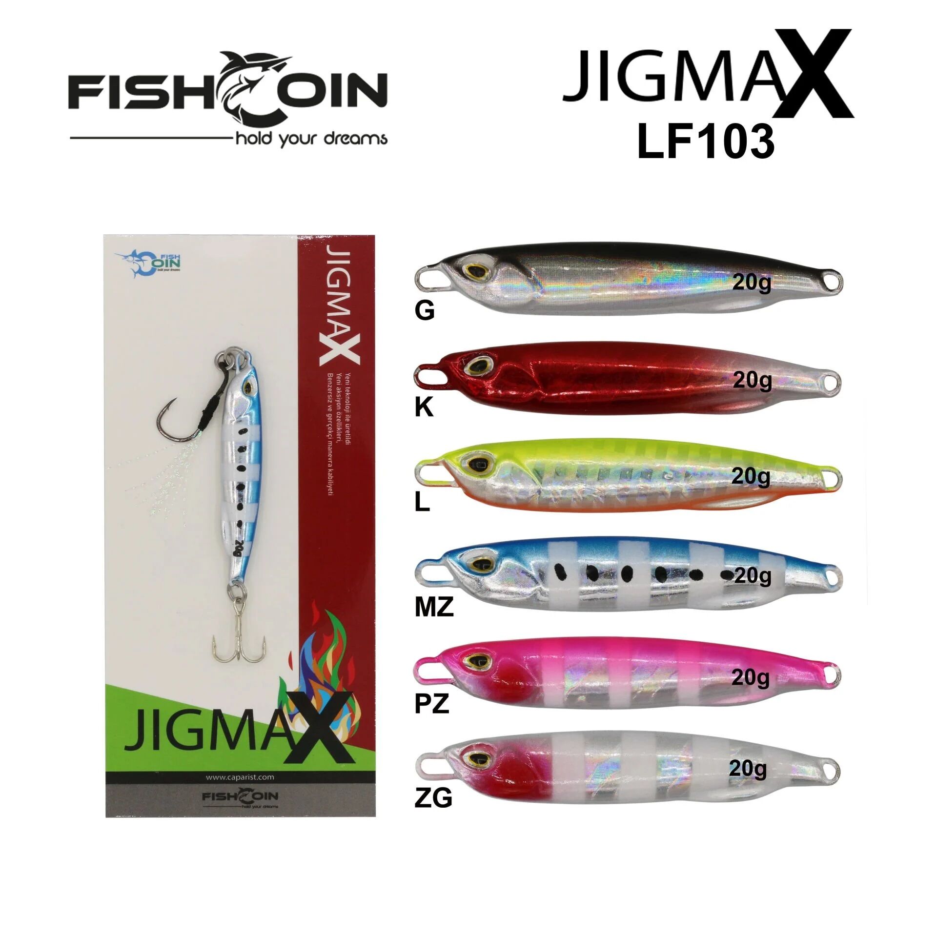 Fiscoin Zigmax LF103 40 gr Jig