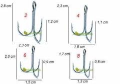 Fudo 2201 Treble Hook