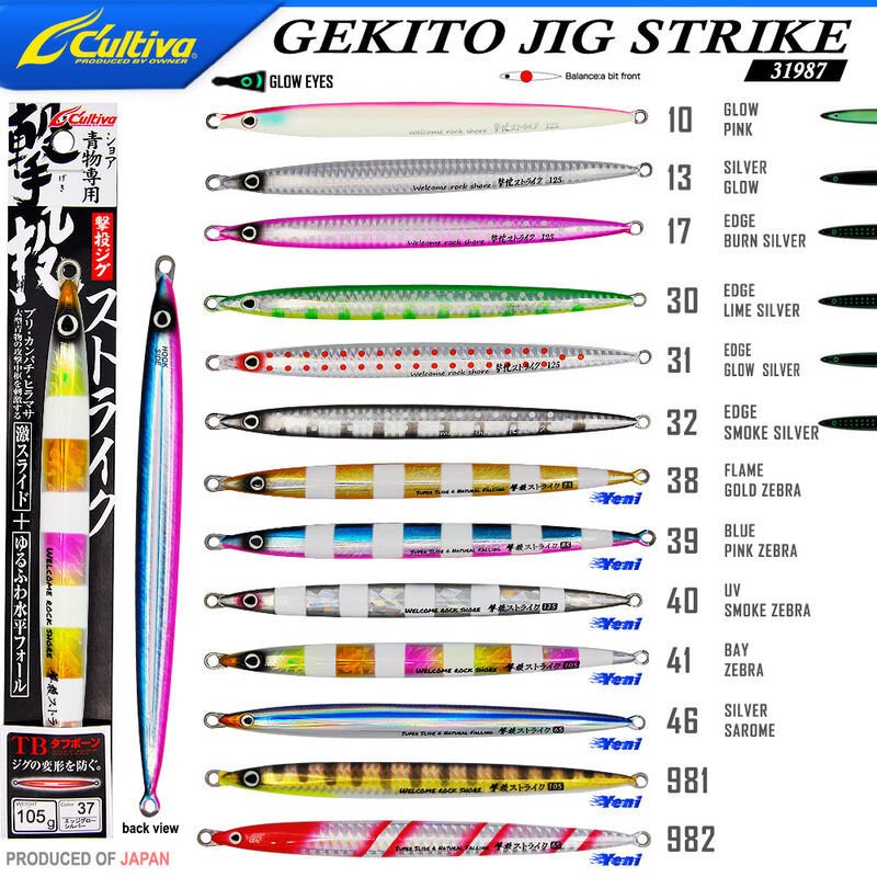 Cultiva 31987 GEKITO JIG STRIKE 17cm 105 gr