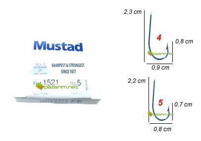 Mustad 1521 Karbon İğne